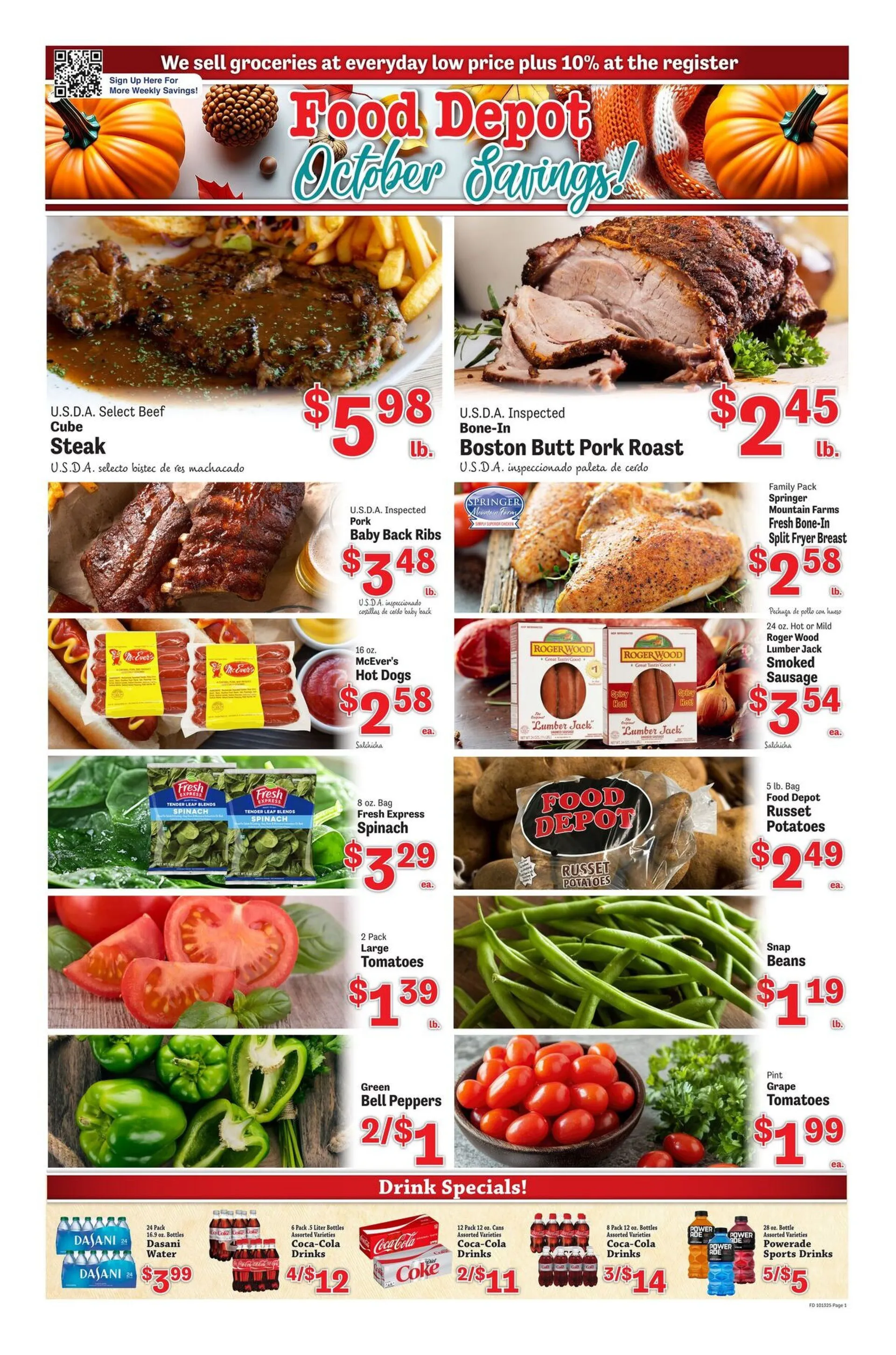 Weekly ad Food Depot Sales from October 13 to October 19 2025 - Page 1