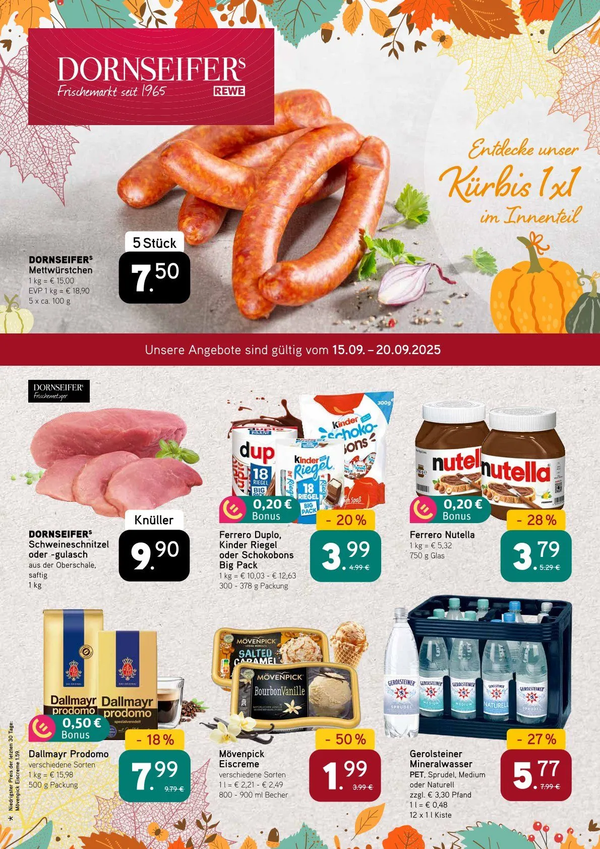 Dornseifer Prospekte von 15. September bis 20. September 2025 - Prospekt seite 1