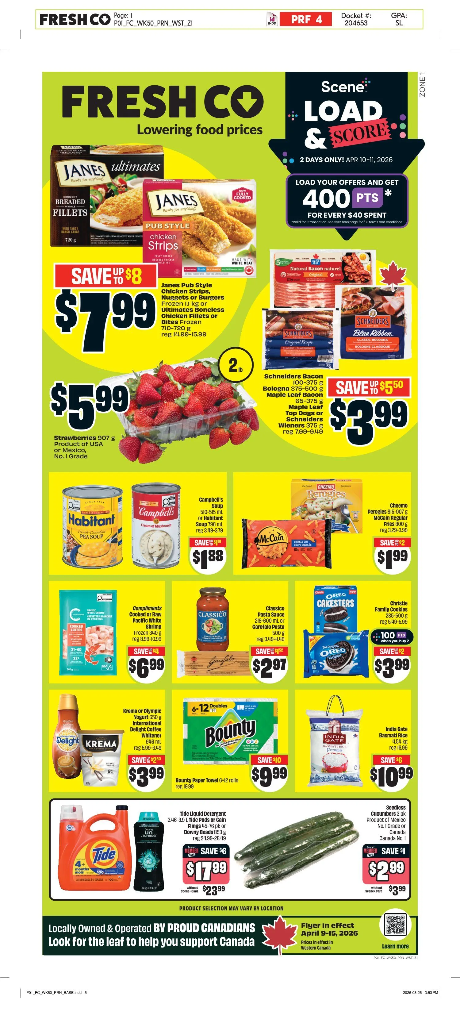 FreshCo. Sales from April 9 to April 15 2026 - flyer page 1