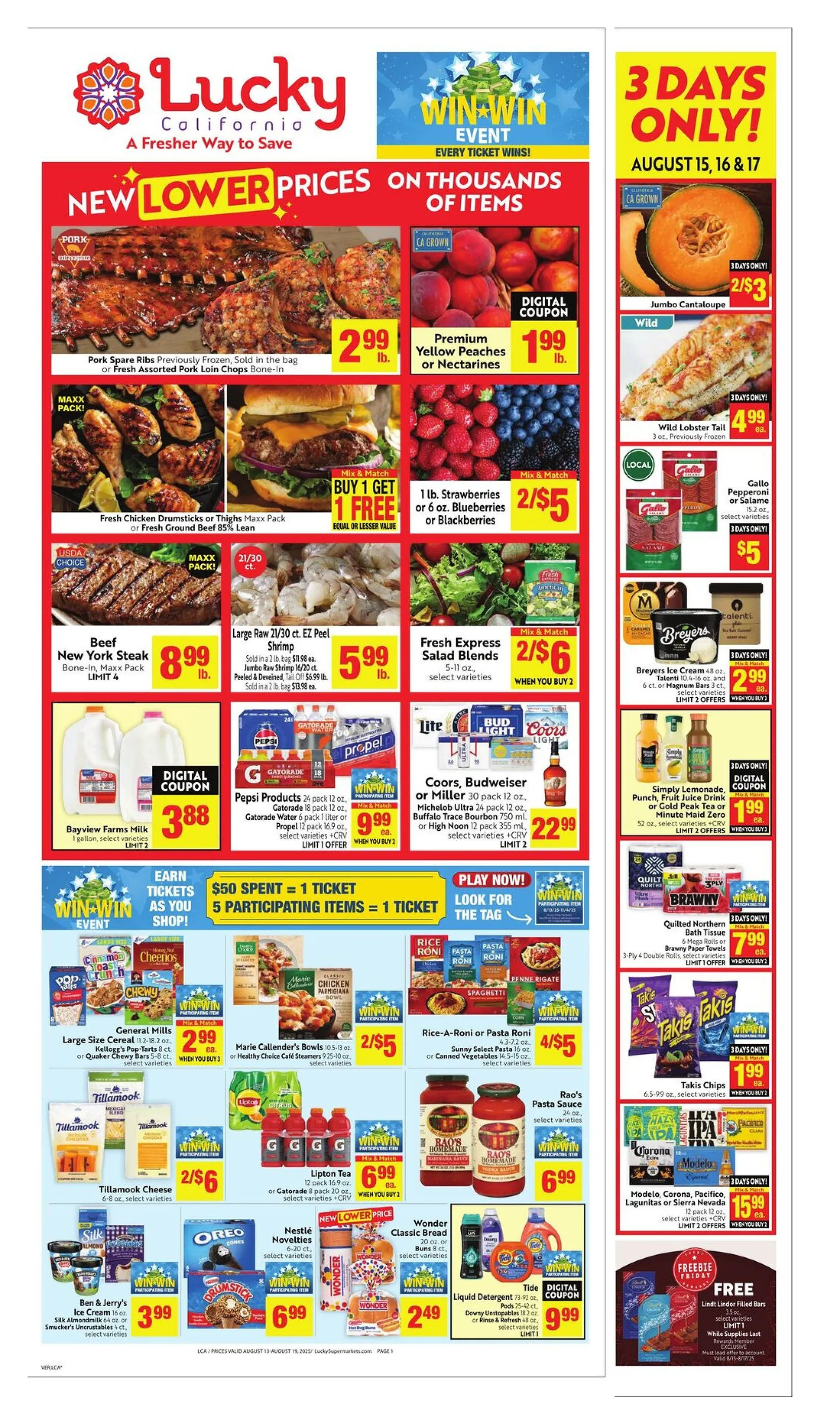 Weekly ad Lucky Supermarkets from August 14 to August 19 2025 - Page