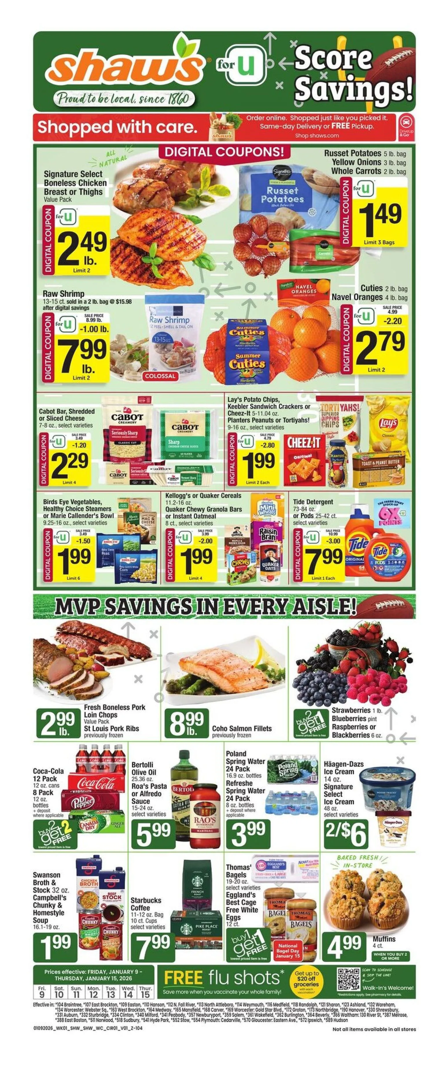 Weekly ad Shaw's Sales from January 9 to January 15 2026 - Page 1