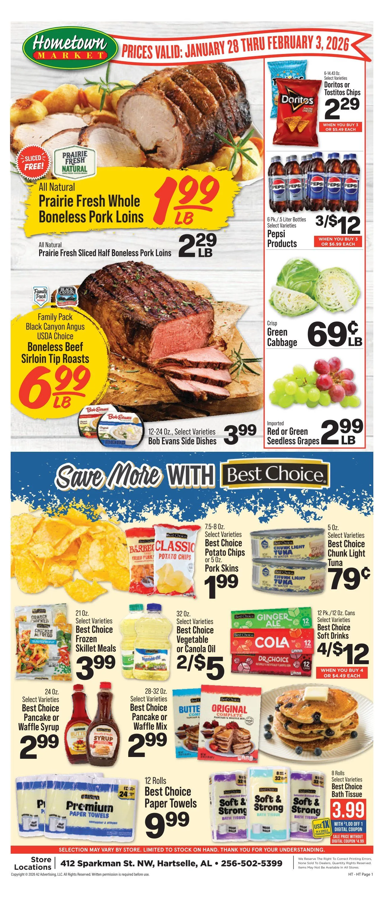 Weekly promotion Hometown Market spanning from January 28 to February 3 2026 - Page  for Catalogue 365