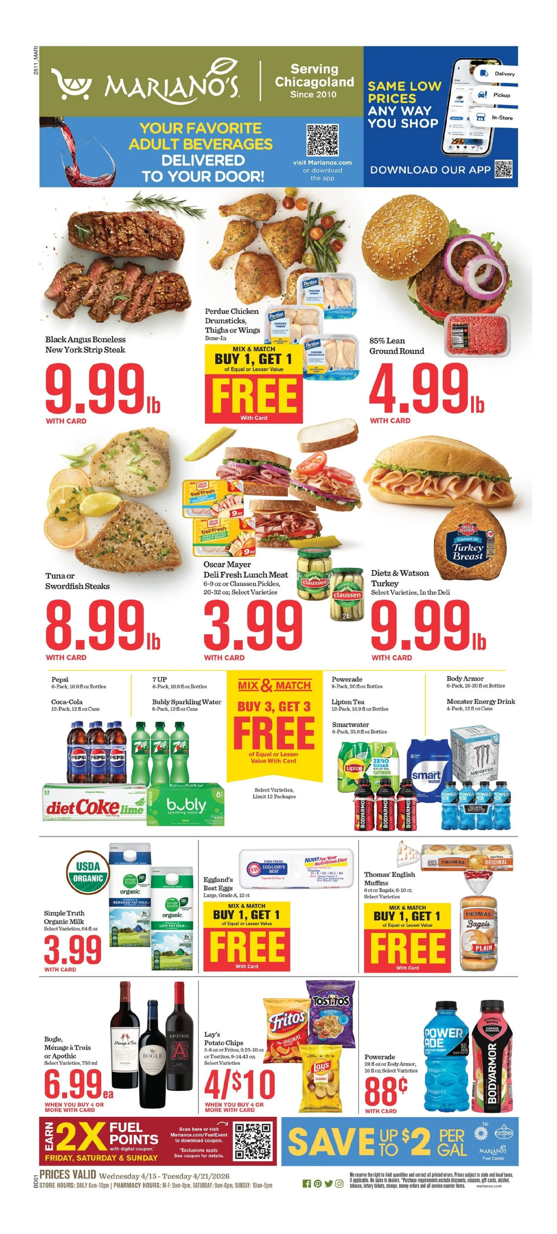 Weekly ad  Mariano's Sales from April 15 to April 21 2026 - Page 