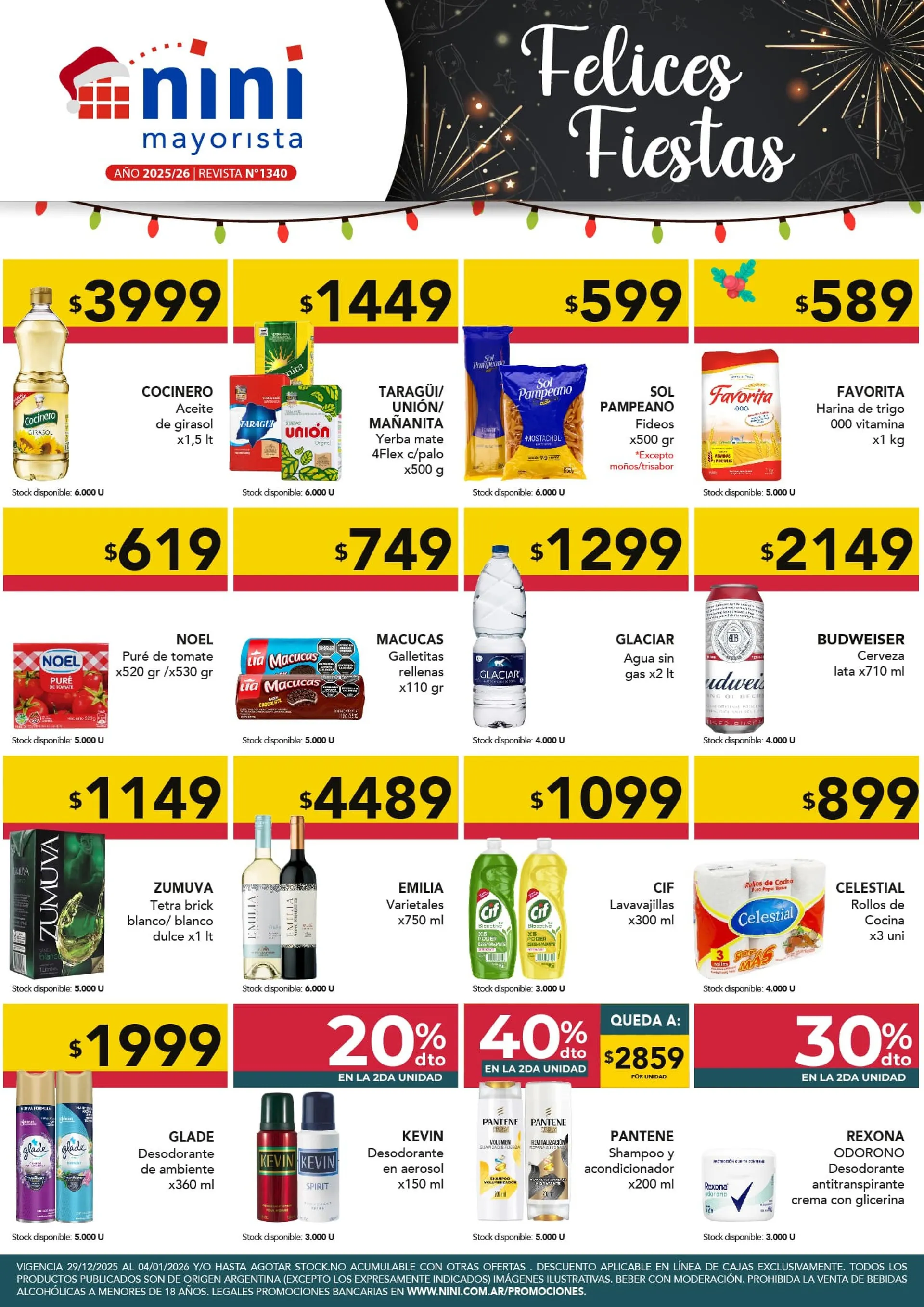 Nini Mayorista Ofertas - 29 de diciembre 4 de enero 2026