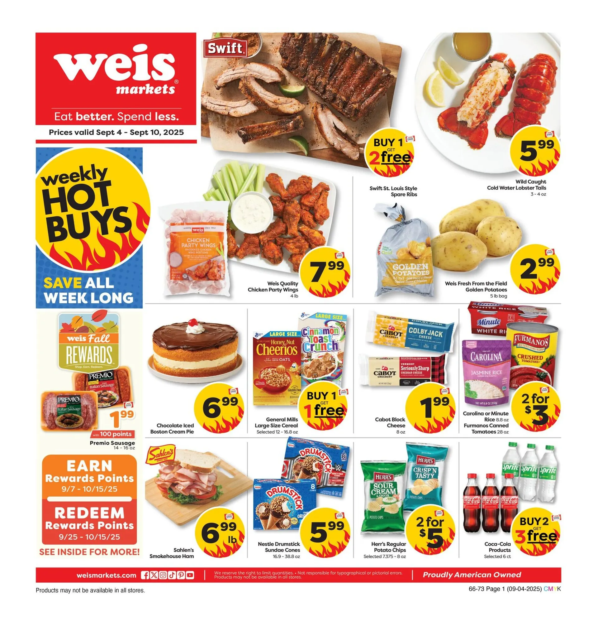 Weekly ad Weis Sales from September 4 to September 10 2025 - Page 1