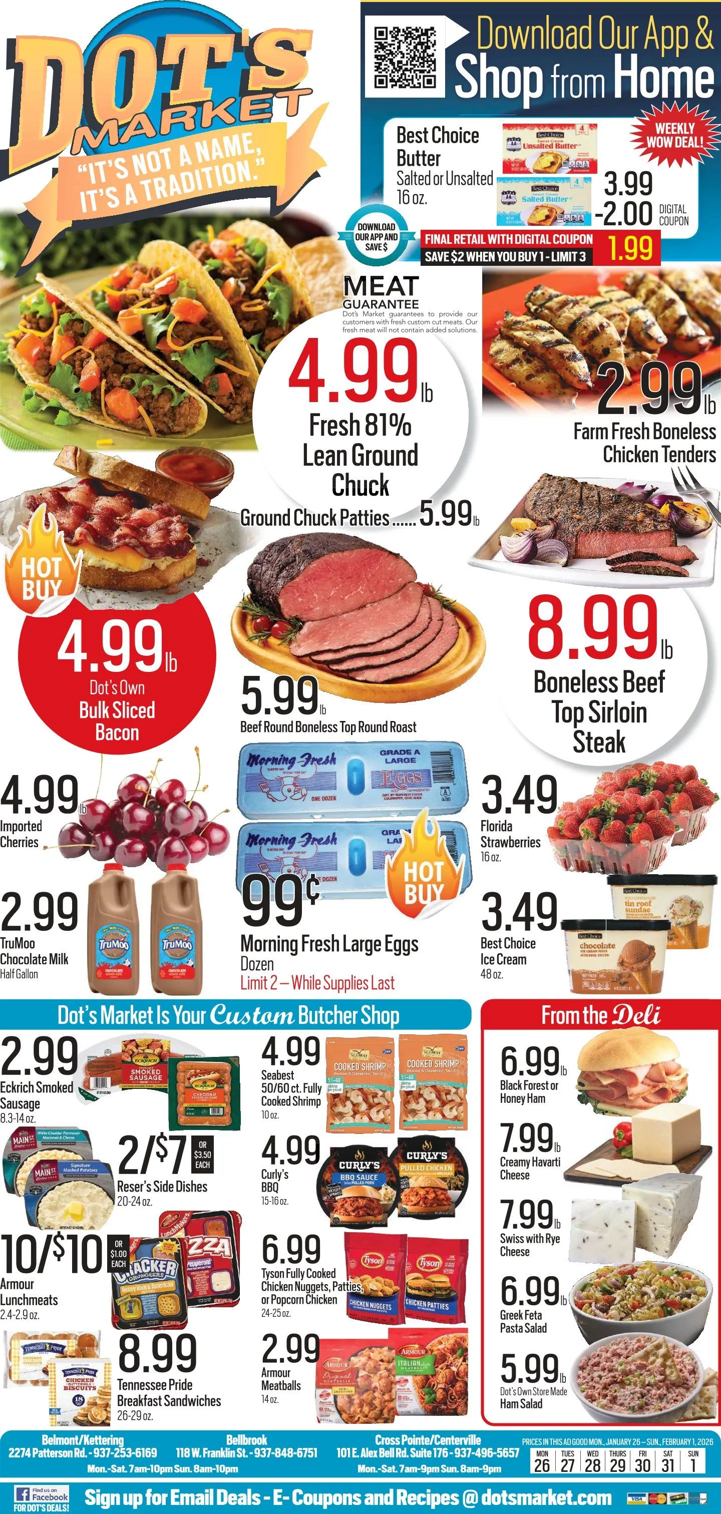 Weekly promotion Dot's Market Sales spanning from January 26 to February 1 2026 - Page  for Catalogue 365