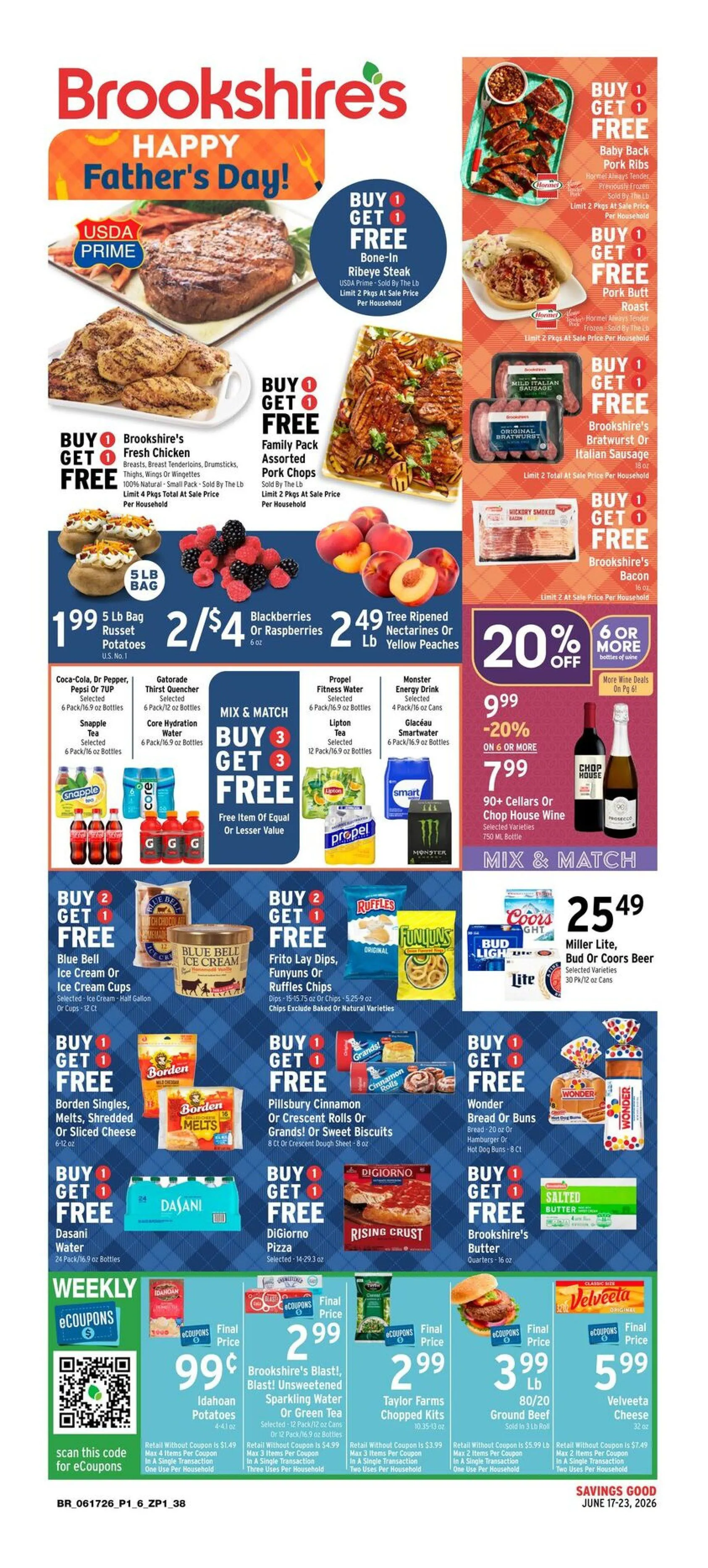 Weekly ad Brookshires Sales from June 17 to June 23 2026 - Page