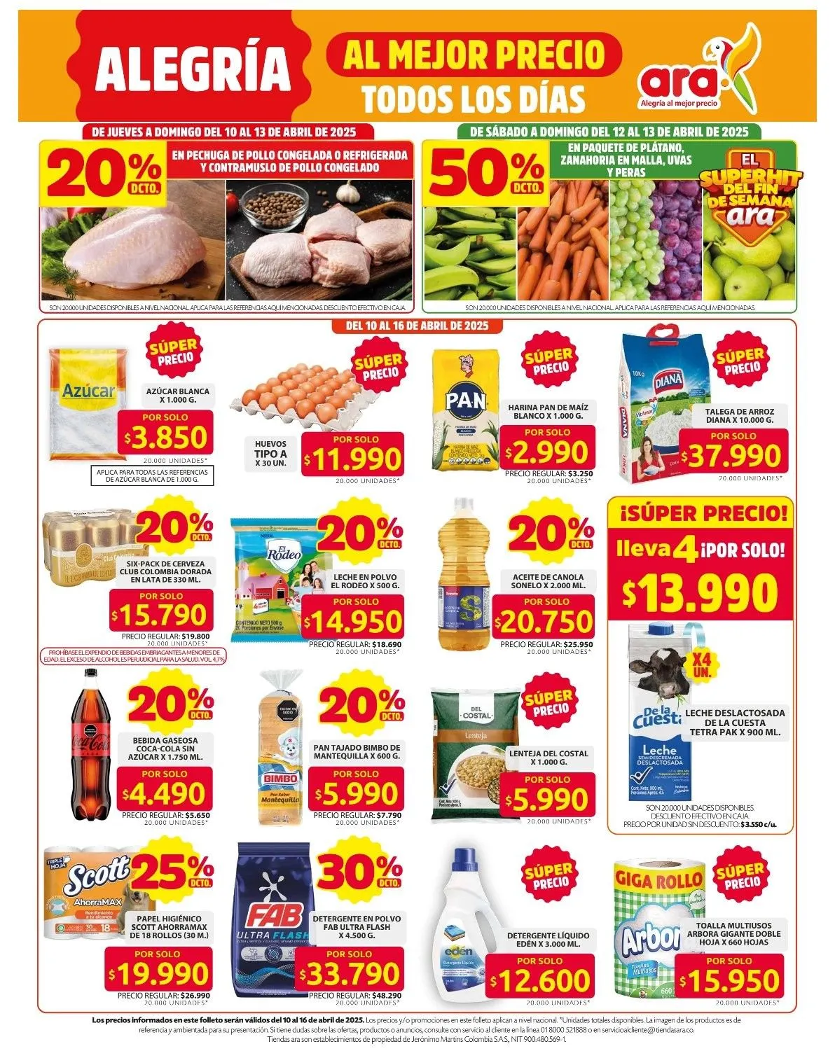 Catalogo de Ara Ofertas 10 de abril al 13 de abril 2025 - Pag 1