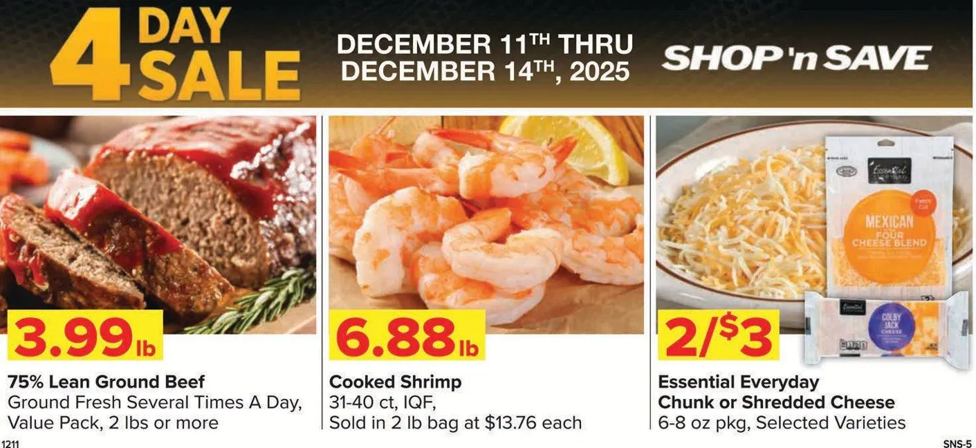 Weekly ad Shop'n Save Sales from December 11 to December 14 2025 - Page 1