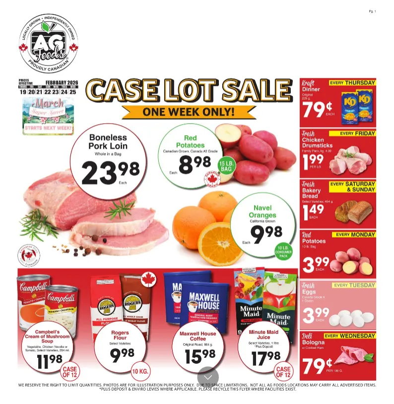  AG Foods flyers  from February 19 to February 25 2026 - flyer page 1