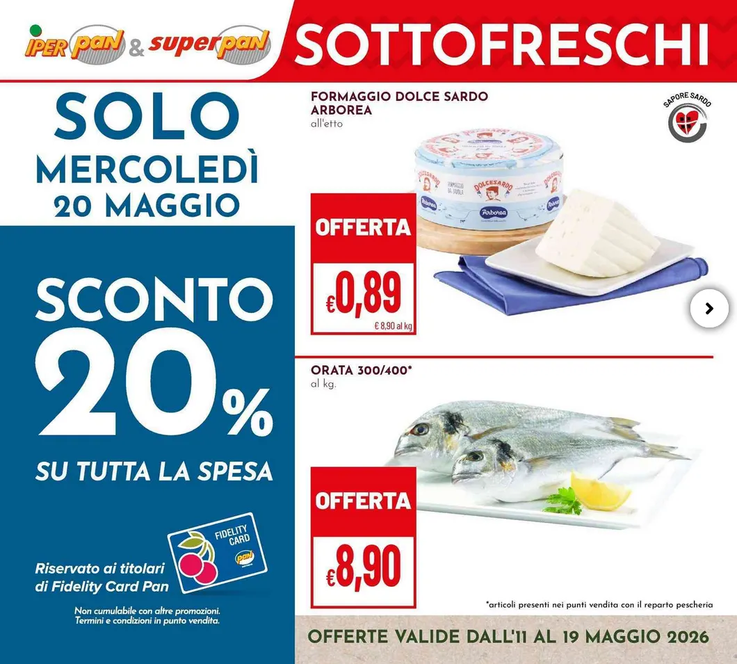 Volantini Pan da 11 maggio a 19 maggio di 2026 - Pagina del volantino 1