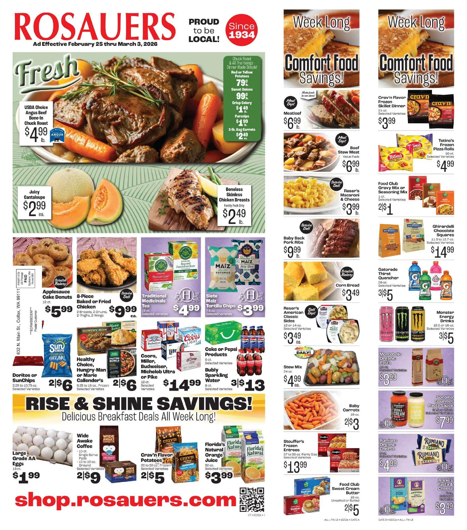 Weekly ad Rosauers Sales from February 25 to March 3 2026 - Page