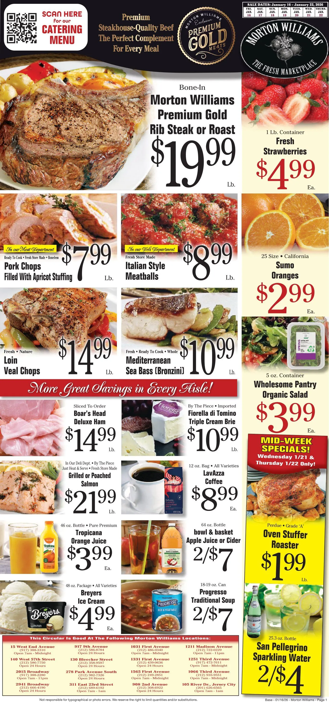 Weekly ad Morton Williams Sales from January 16 to January 22 2026 - Page 1