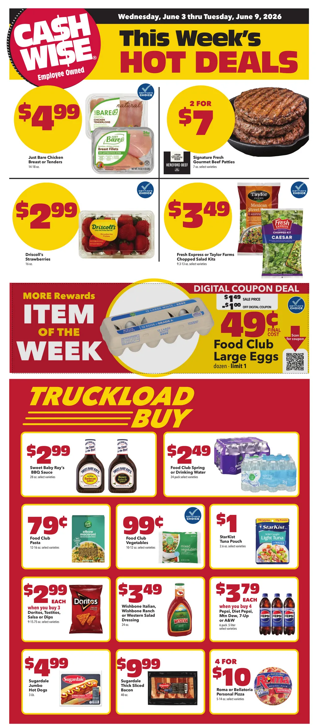 Weekly ad Cash Wise Sales from June 3 to June 9 2026 - Page 1