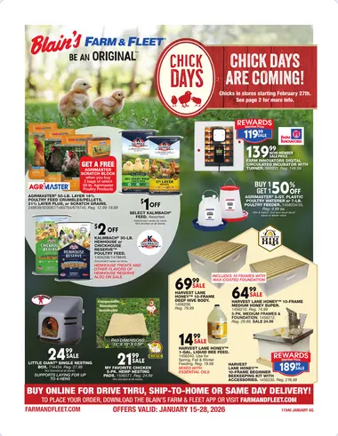 Weekly ad Blain's Farm & Fleet Sales from January 15 to January 28 2026 - Page 1
