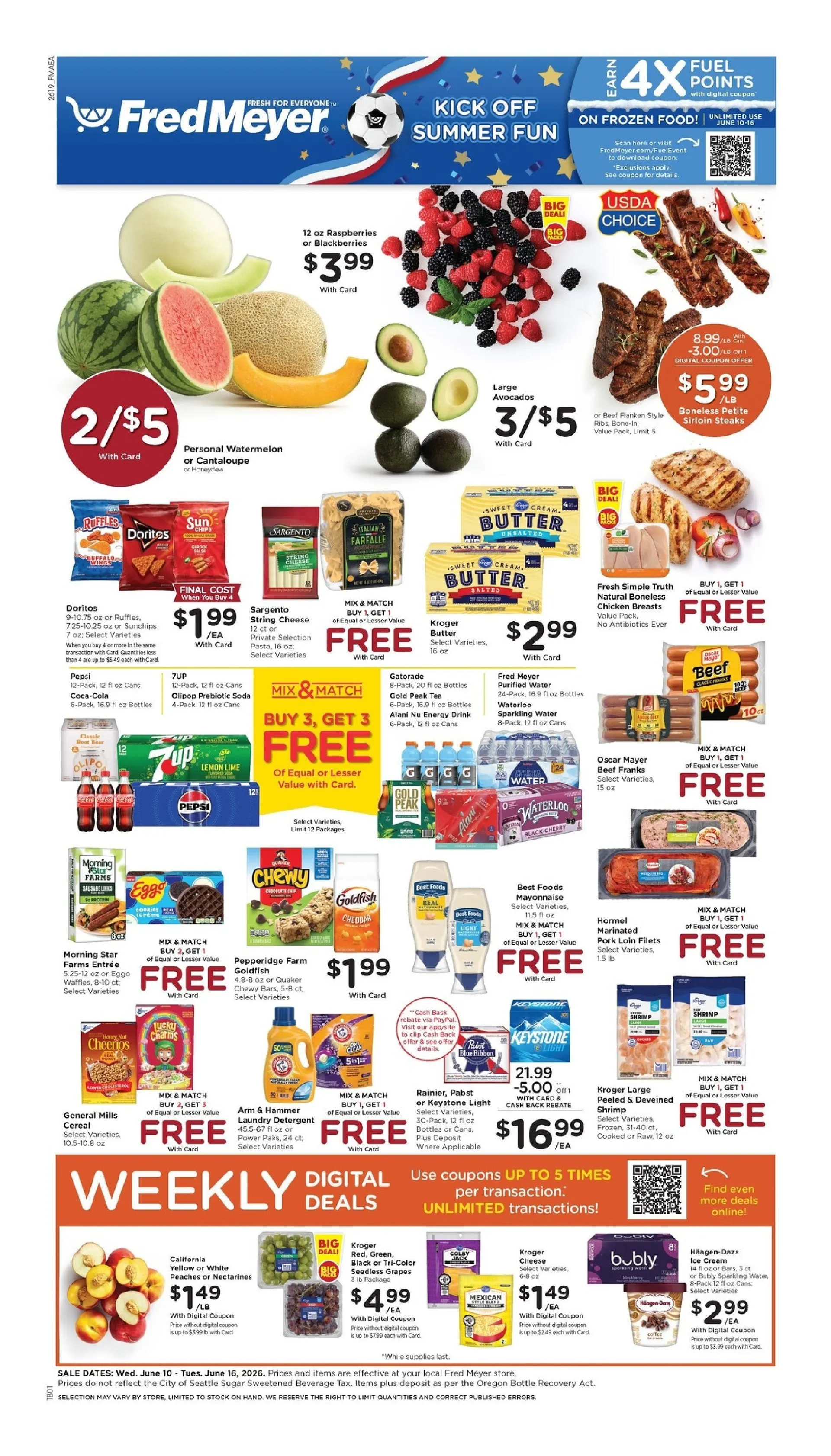 Weekly ad Fred Meyer Sales from June 10 to June 16 2026 - Page