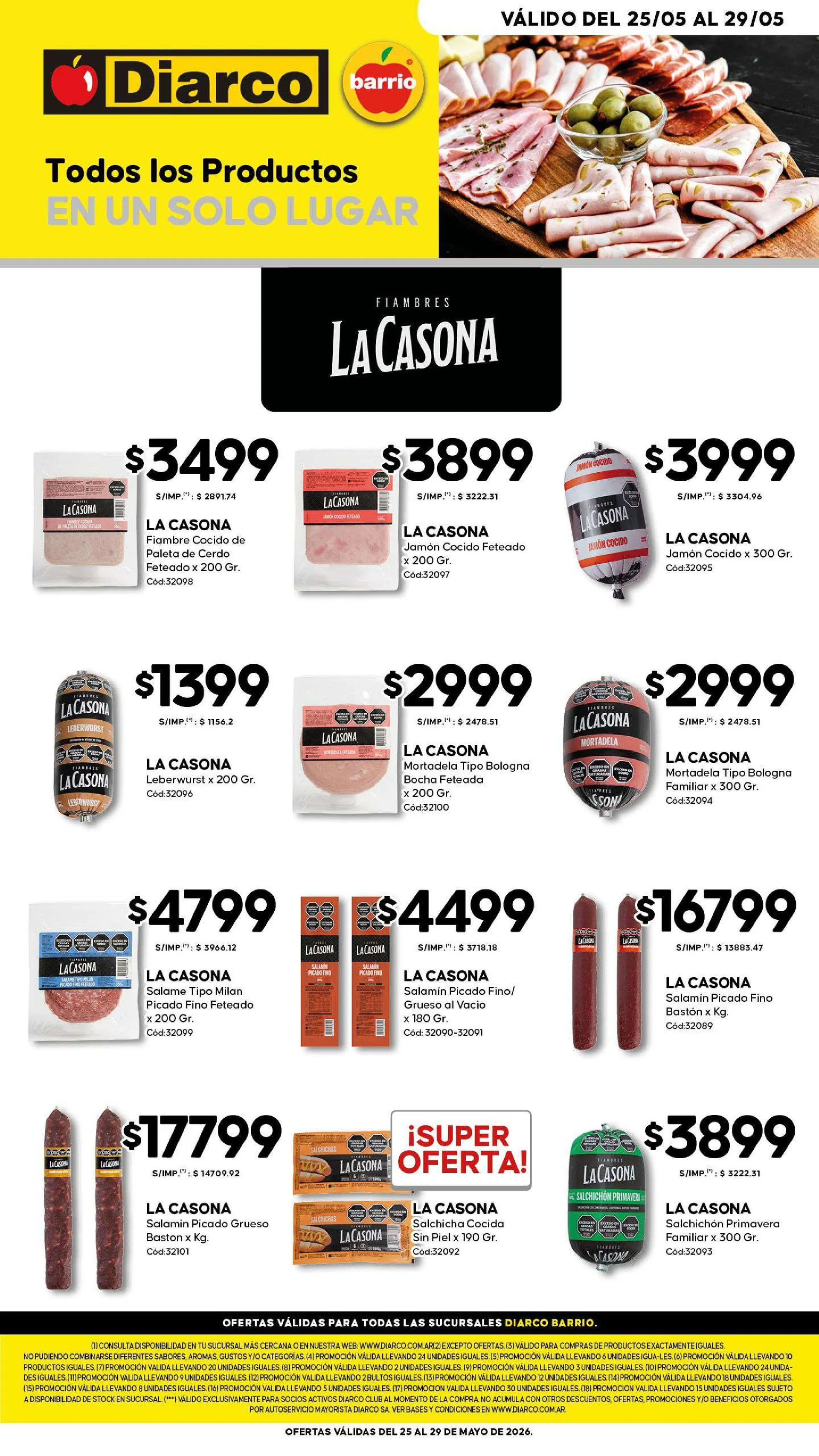 Ofertas de Diarco Ofertas 25 de mayo al 29 de mayo 2026 - Página 1 del catálogo