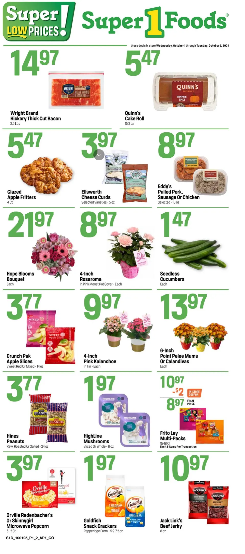 Weekly ad Super 1 Foods Sales from October 1 to October 7 2025 - Page