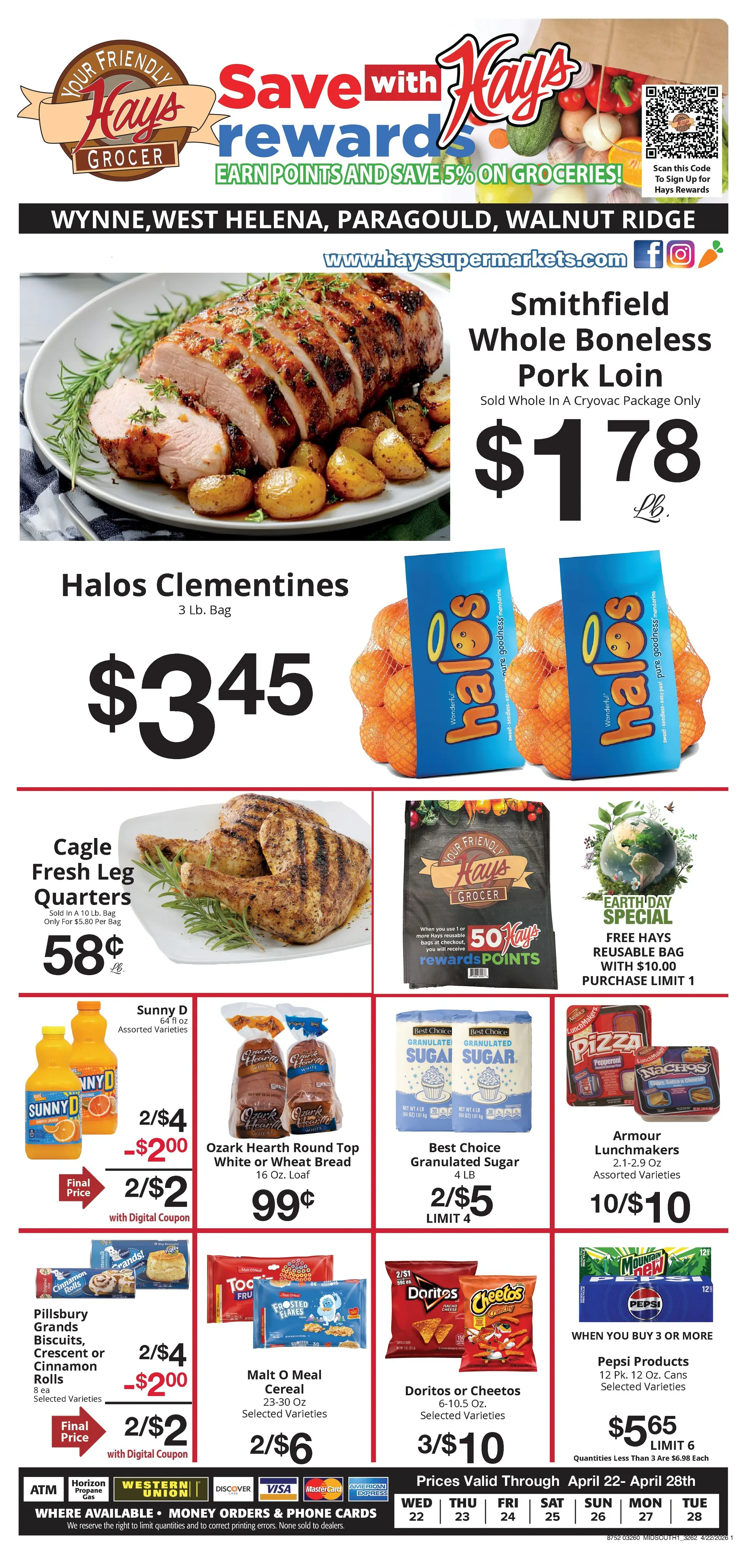 Weekly ad Hays Supermarket Sales from April 22 to April 28 2026 - Page 