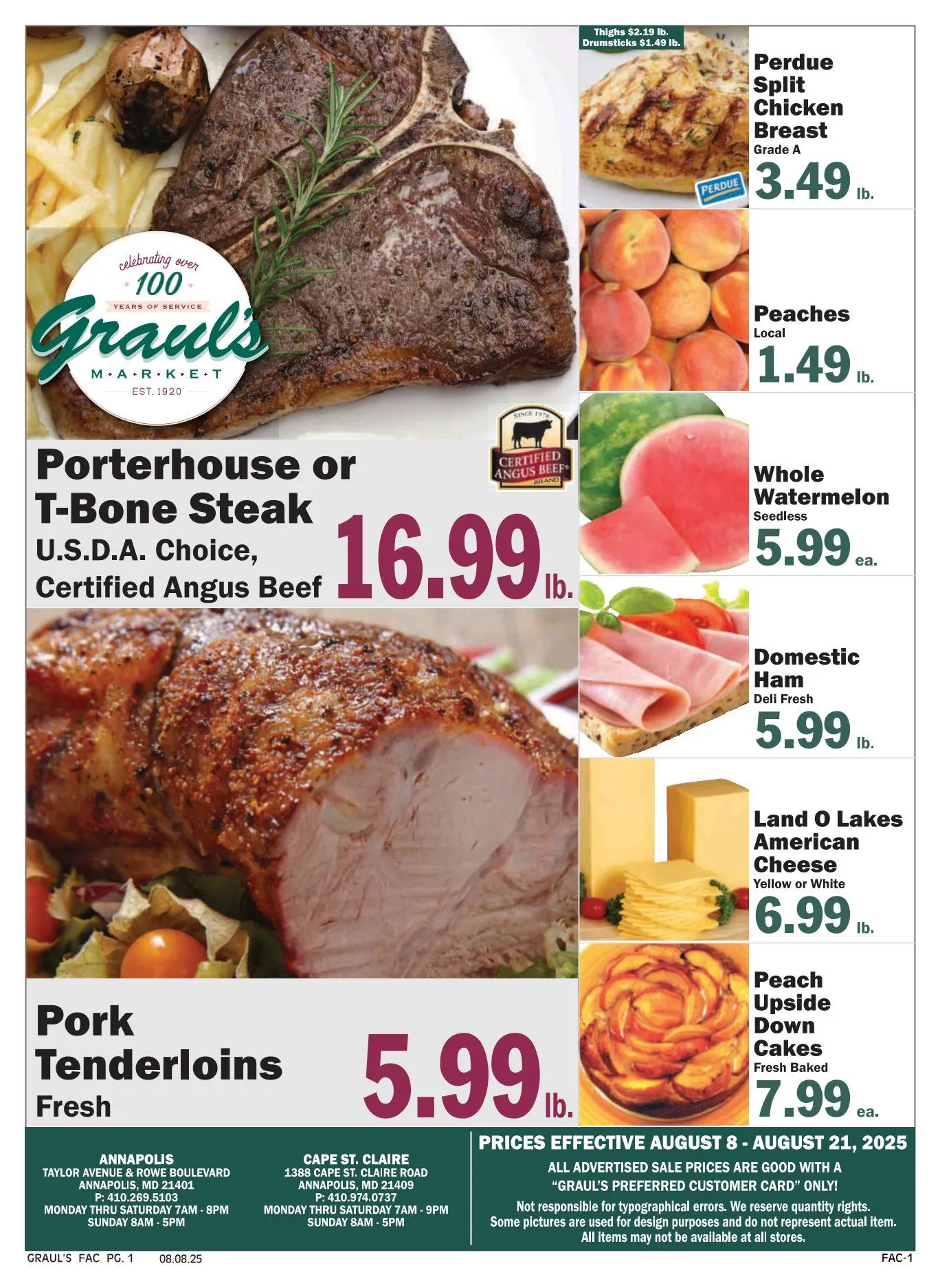 Weekly ad Graul's Market Sales from August 8 to August 21 2025 - Page