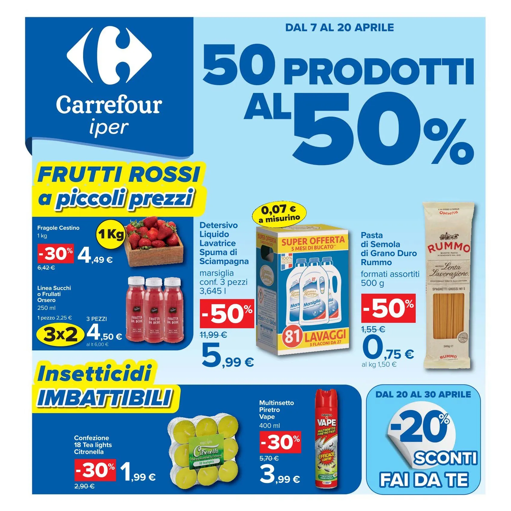 Volantini Carrefour - 7 aprile 20 aprile 2026