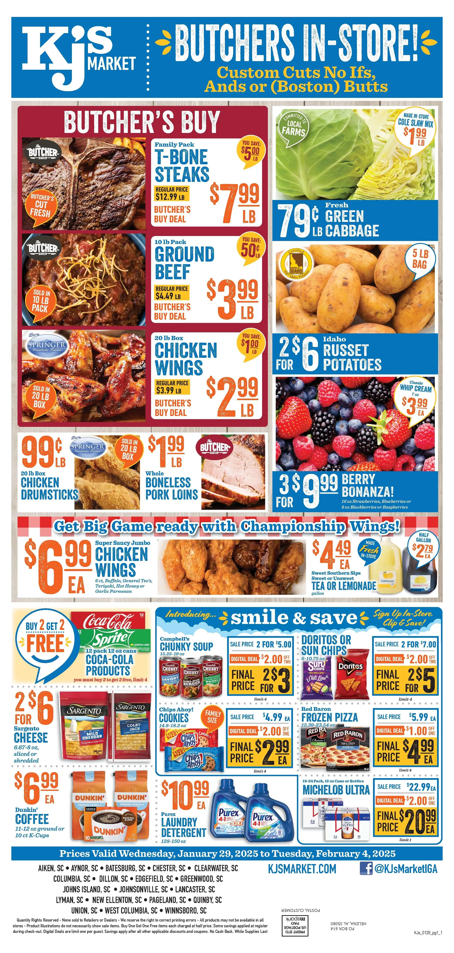 Weekly ad KJ´s Market Sales from January 29 to January 2 2025 - Page 