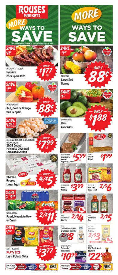 Weekly ad Rouses Markets Sales from March 2 to March 4 2026 - Page