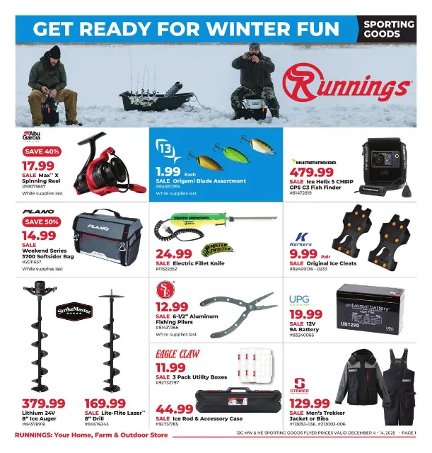 Weekly ad Runnings  Sales from December 4 to December 14 2025 - Page 1