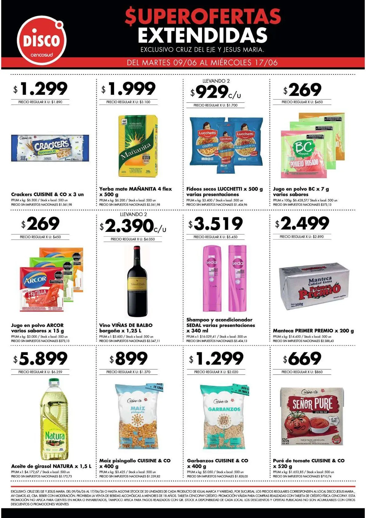 Ofertas de Ofertas Disco 9 de junio al 17 de junio 2026 - Página 1 del catálogo