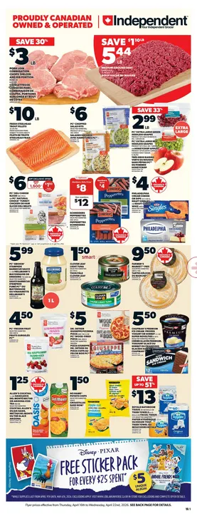  Independent Sales from April 16 to April 22 2026 - flyer page 1