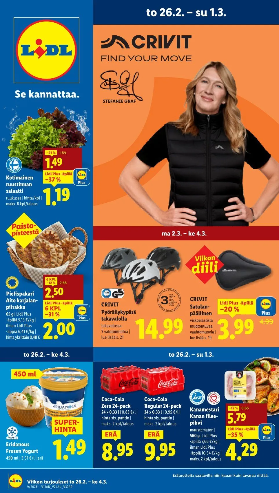 Kaupan Lidl voimassa alkaen 26. helmikuuta - 4. maaliskuuta 2026 - Tarjouslehti sivu 1