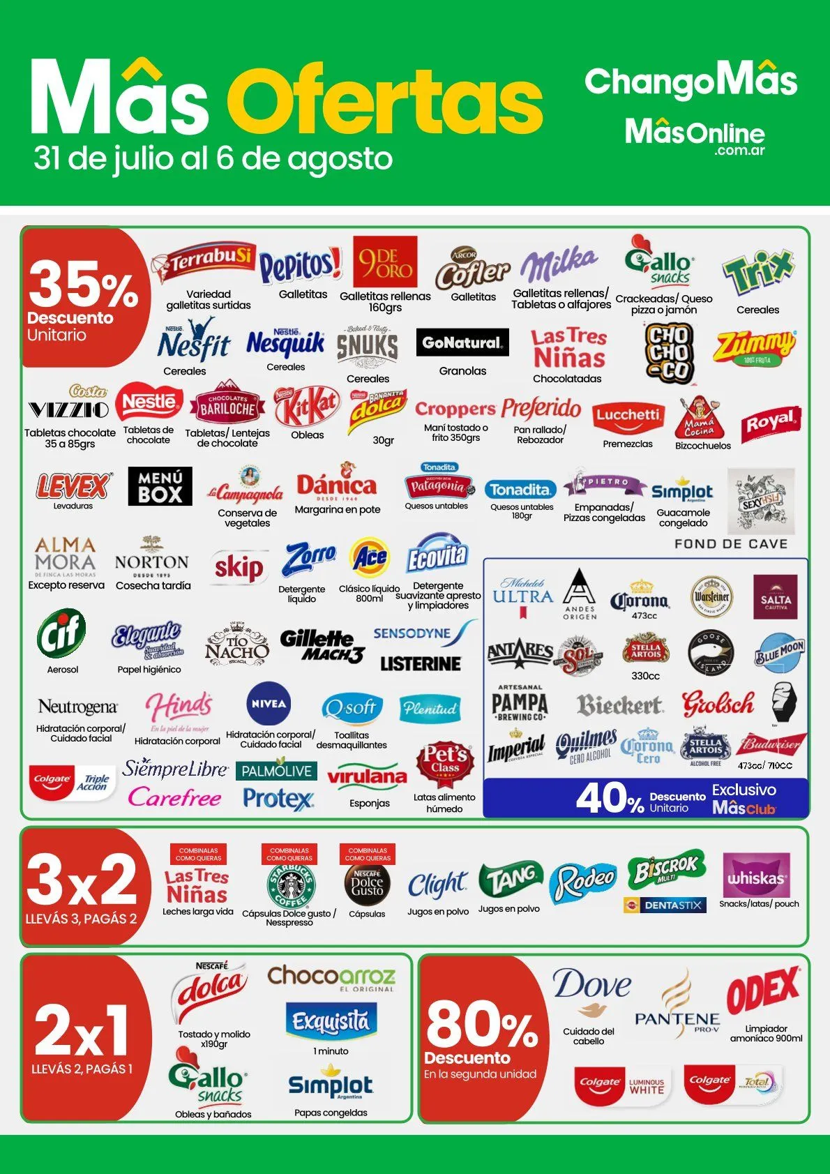 Ofertas de Ofertas Changomas 31 de julio al 6 de agosto 2025 - Página 1 del catálogo