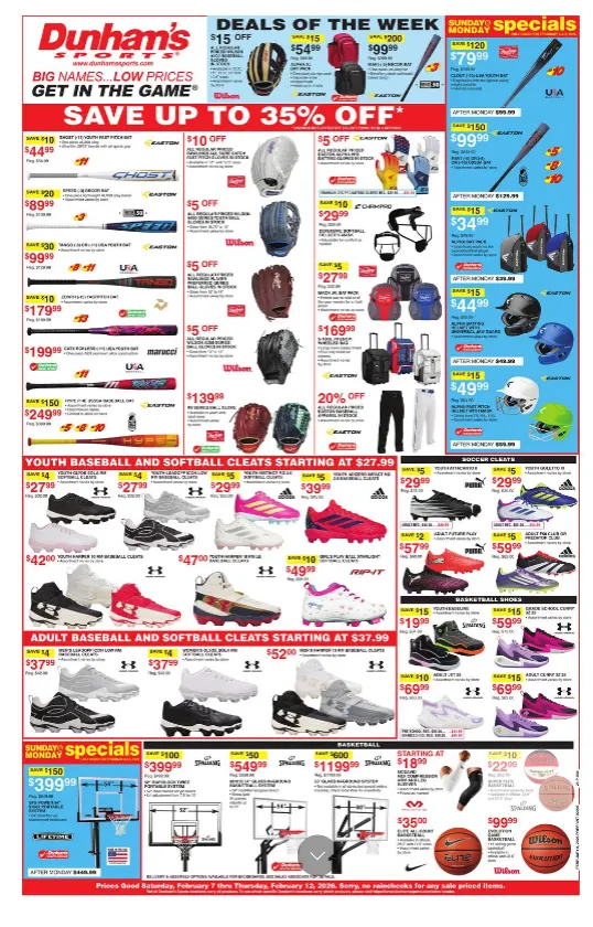 Weekly ad Dunham's Sports Sales from February 6 to February 12 2026 - Page