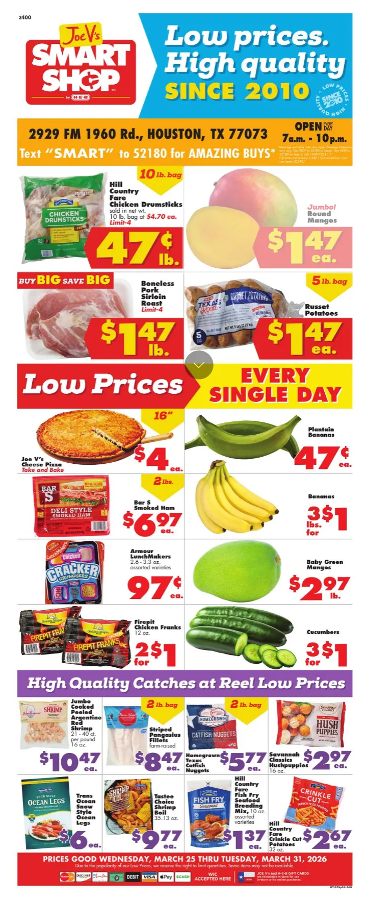 Weekly ad Joe V's Smart Shop Sales from March 25 to March 31 2026 - Page 1