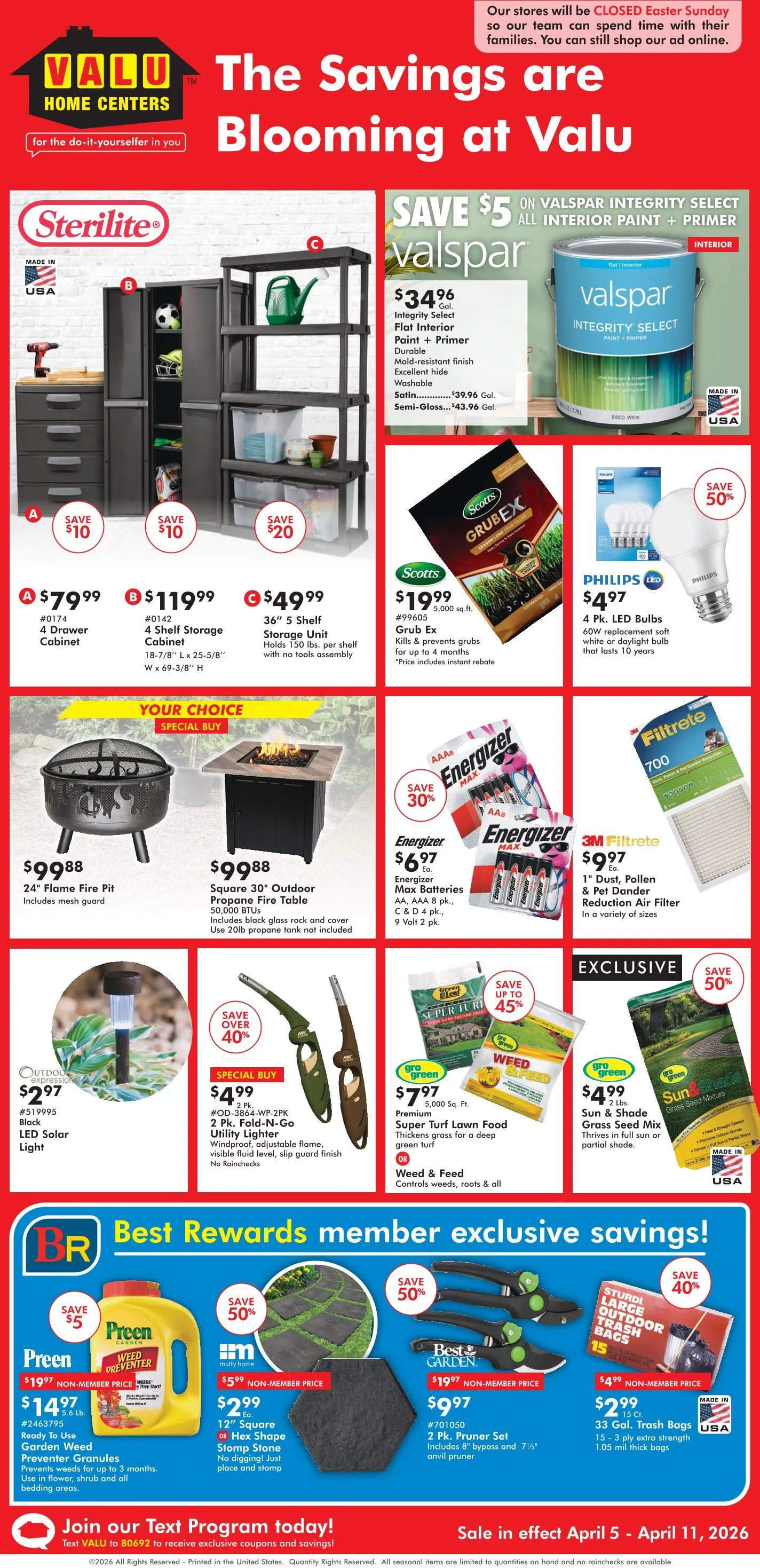 Weekly ad Valu Home Centers from April 5 to April 11 2026 - Page 