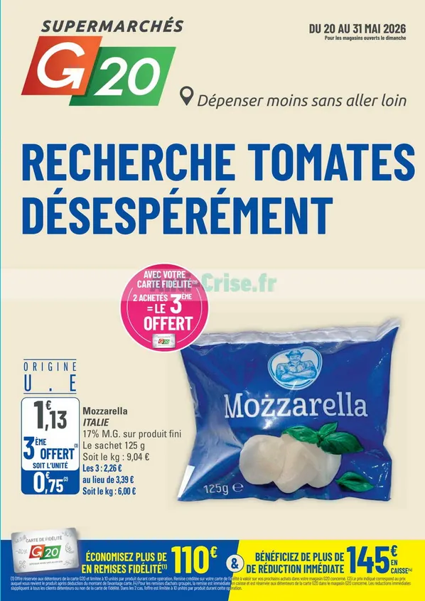 Catalogues G20 du 20 mai au 31 mai 2026 - Catalogue page 1