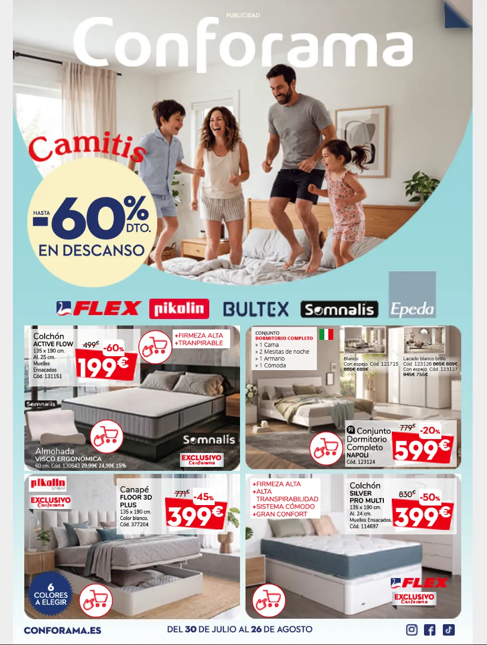 Catálogo de Conforama Ofertas 30 de julio al 26 de agosto 2026 - Página 1