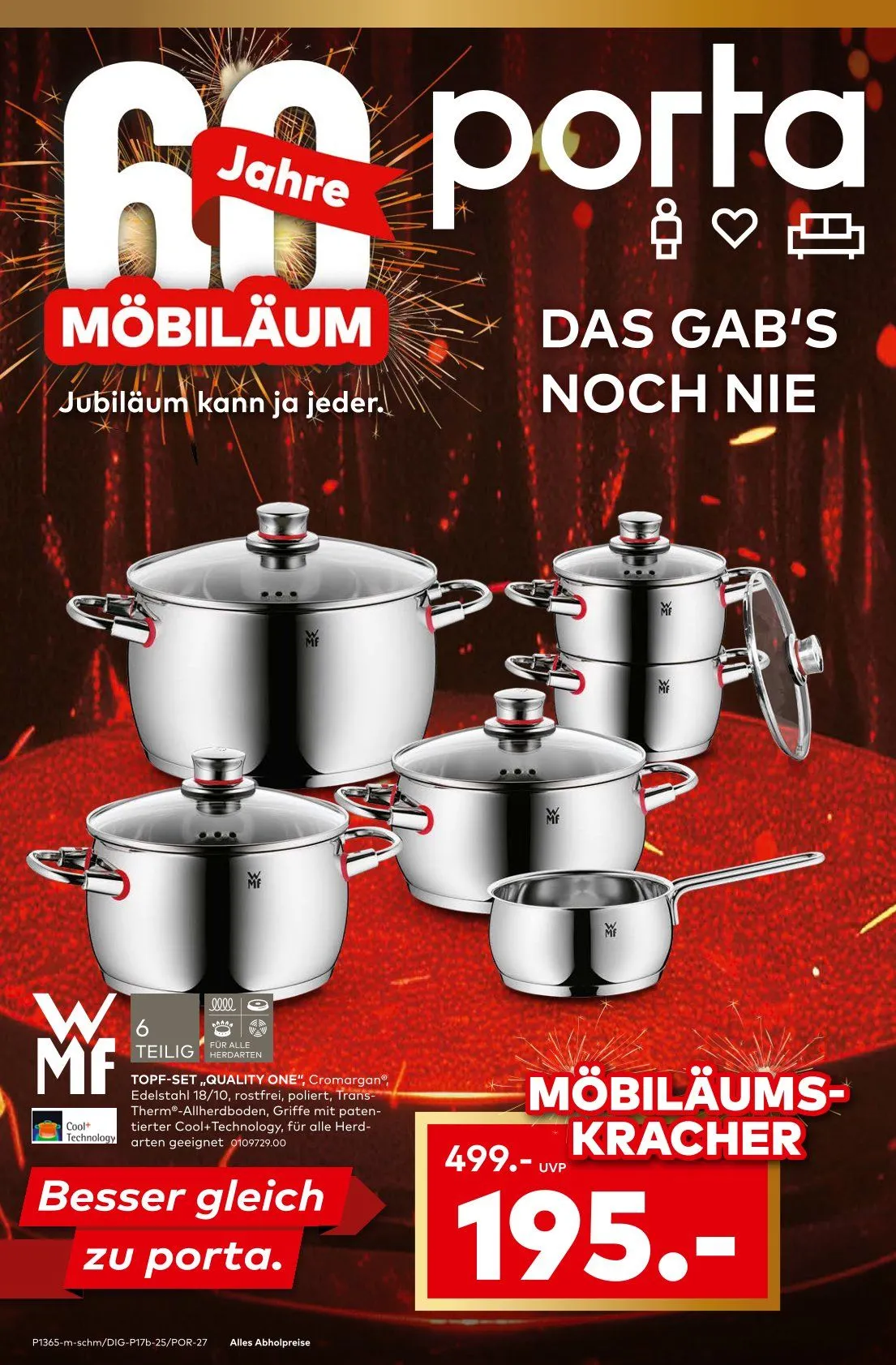 Porta Möbel Angebote von 10. September bis 17. September 2025 - Prospekt seite 1