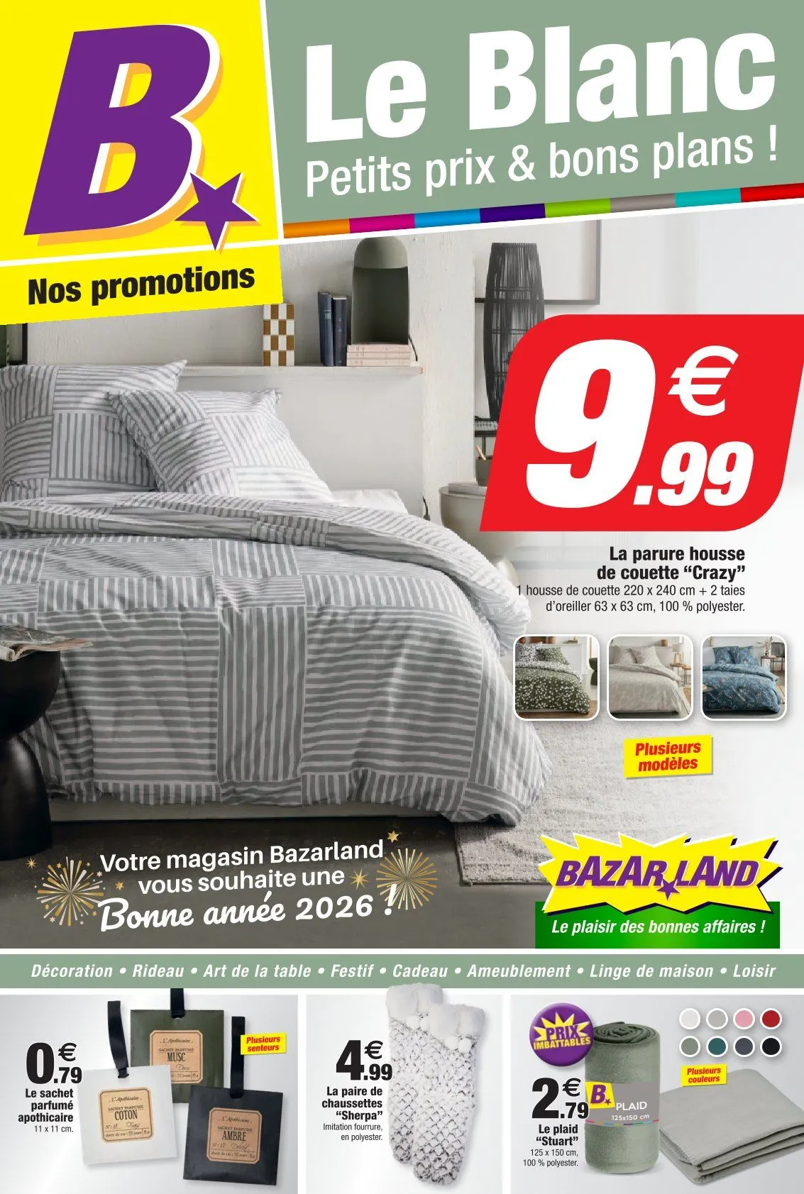 Bazarland Catalogue du 7 janvier au 18 janvier 2026 - Catalogue page 1