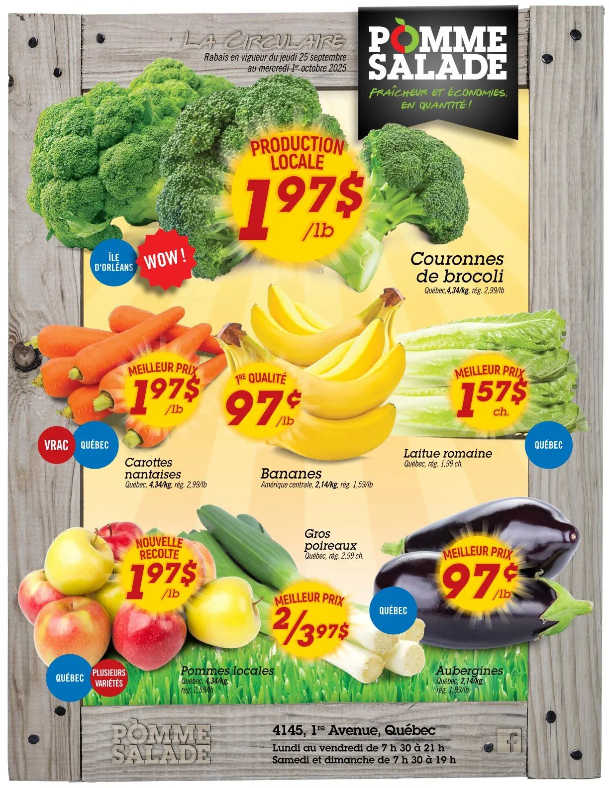 Pomme Salade Sales from September 25 to October 1 2025 - flyer page 1