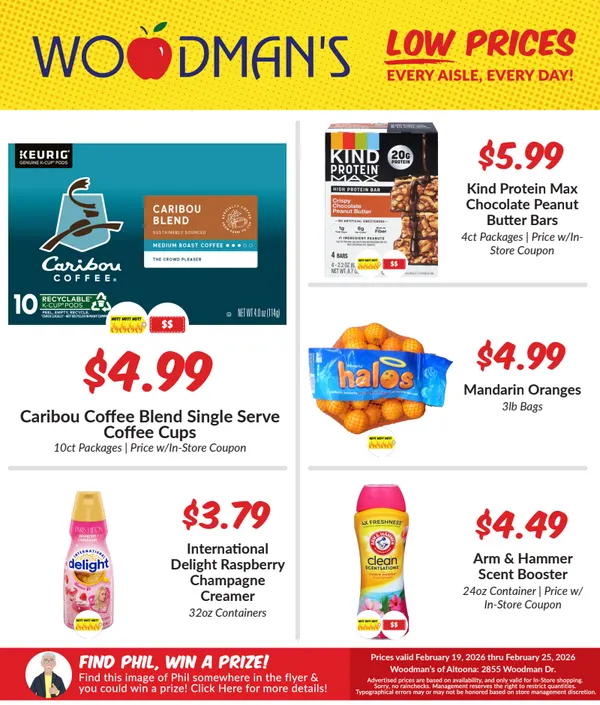 Weekly ad Woodman's Market Sales from February 19 to February 25 2026 - Page 1