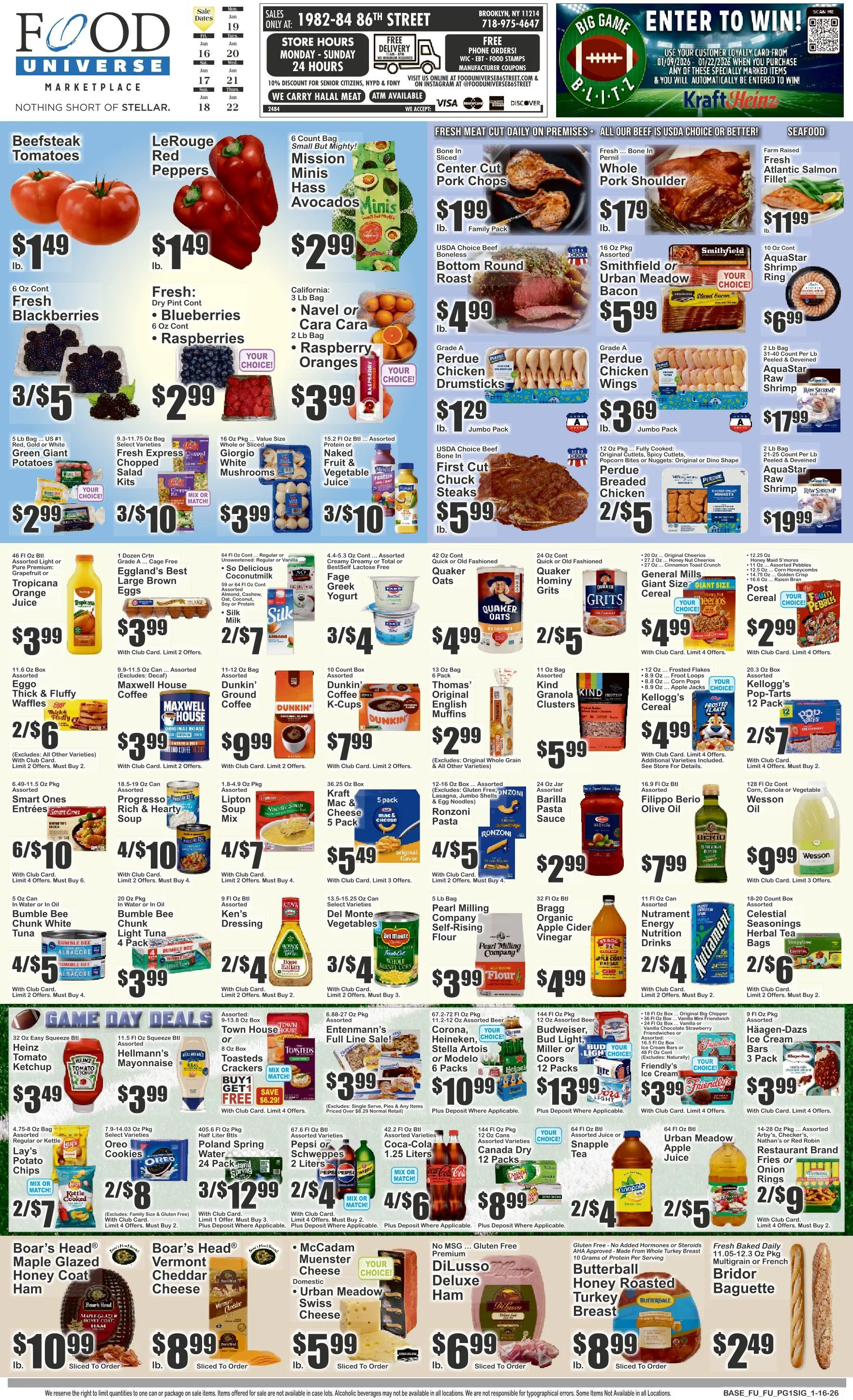 Weekly ad Food Universe Sales from January 16 to January 22 2026 - Page 1