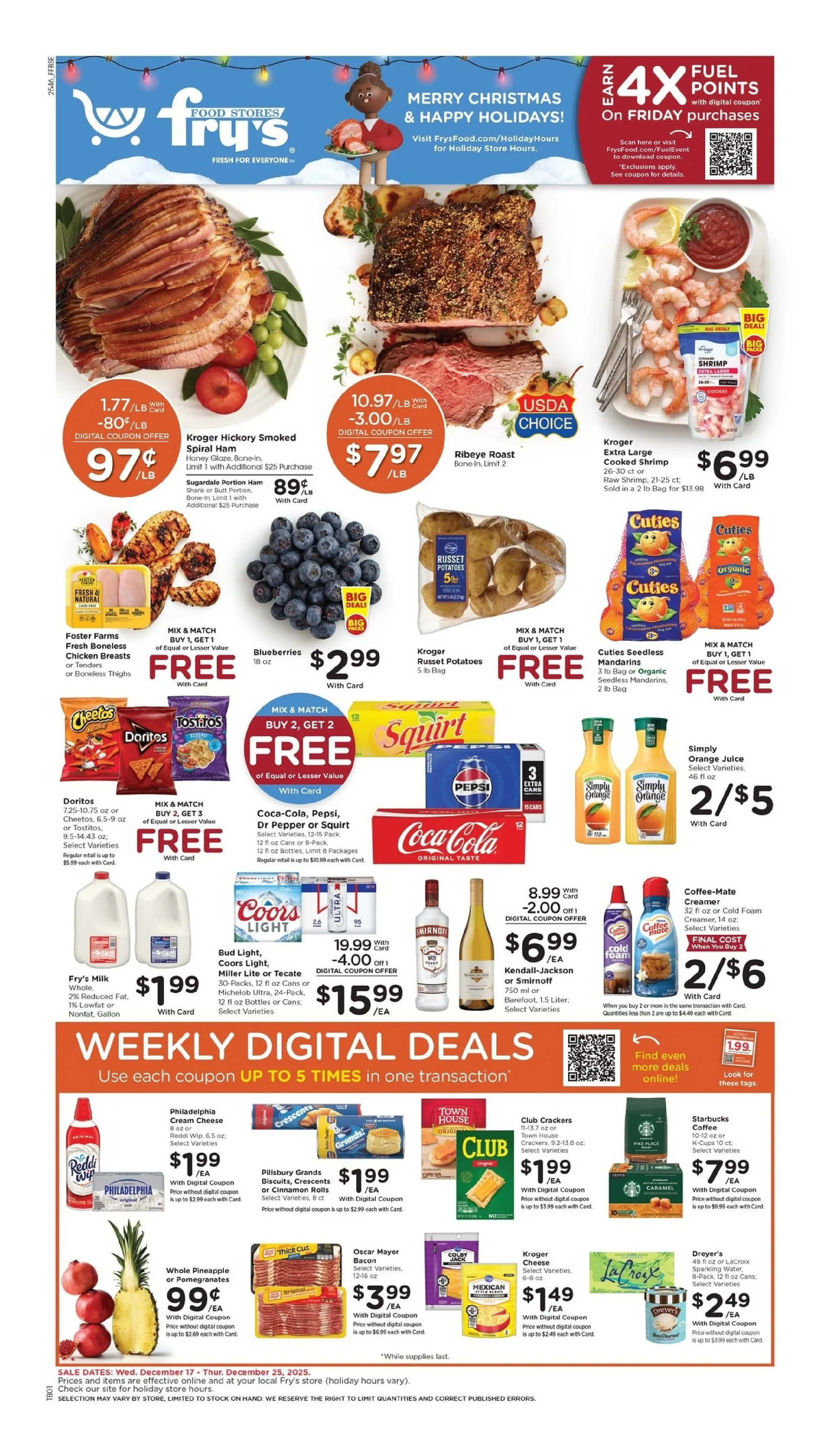 Weekly ad Fry's Food Sales from December 17 to December 24 2025 - Page 1