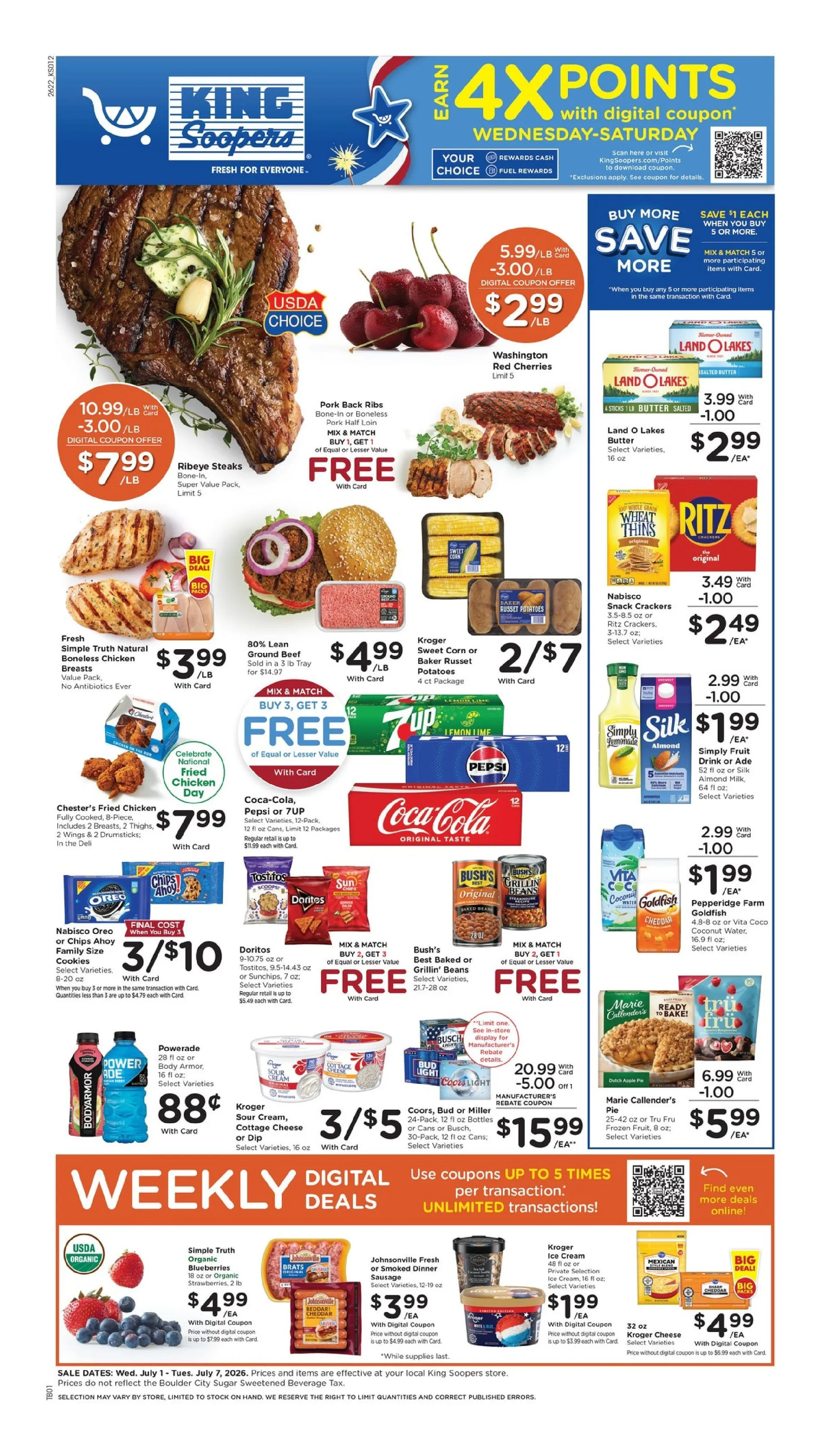 Weekly ad King Soopers Sales from July 1 to July 7 2026 - Page 1