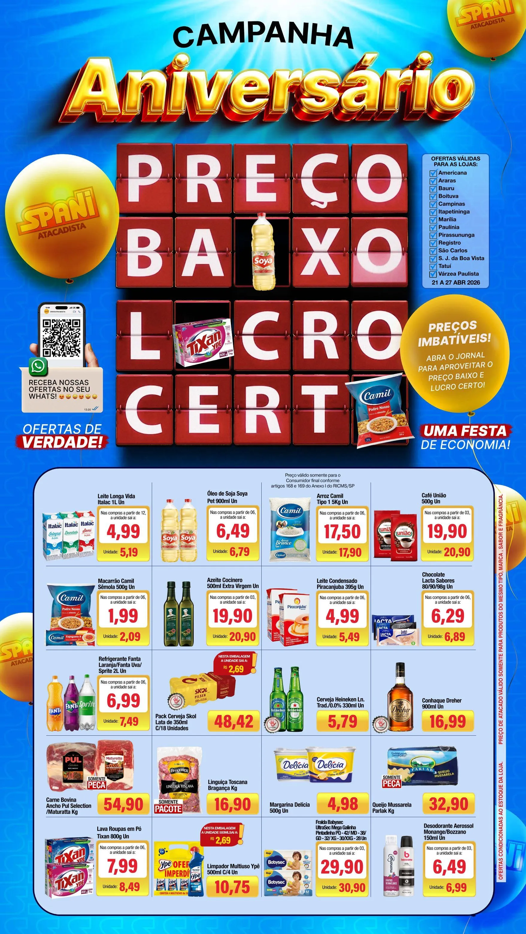 Encarte de Folhetos Spani Atacadista  21 de abril até 28 de abril 2026 - Pagina 