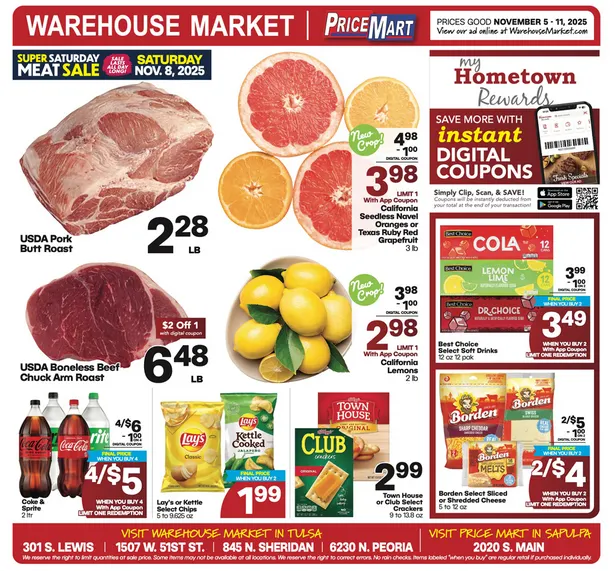 Weekly ad Warehouse Market Sales from November 5 to November 11 2025 - Page 1