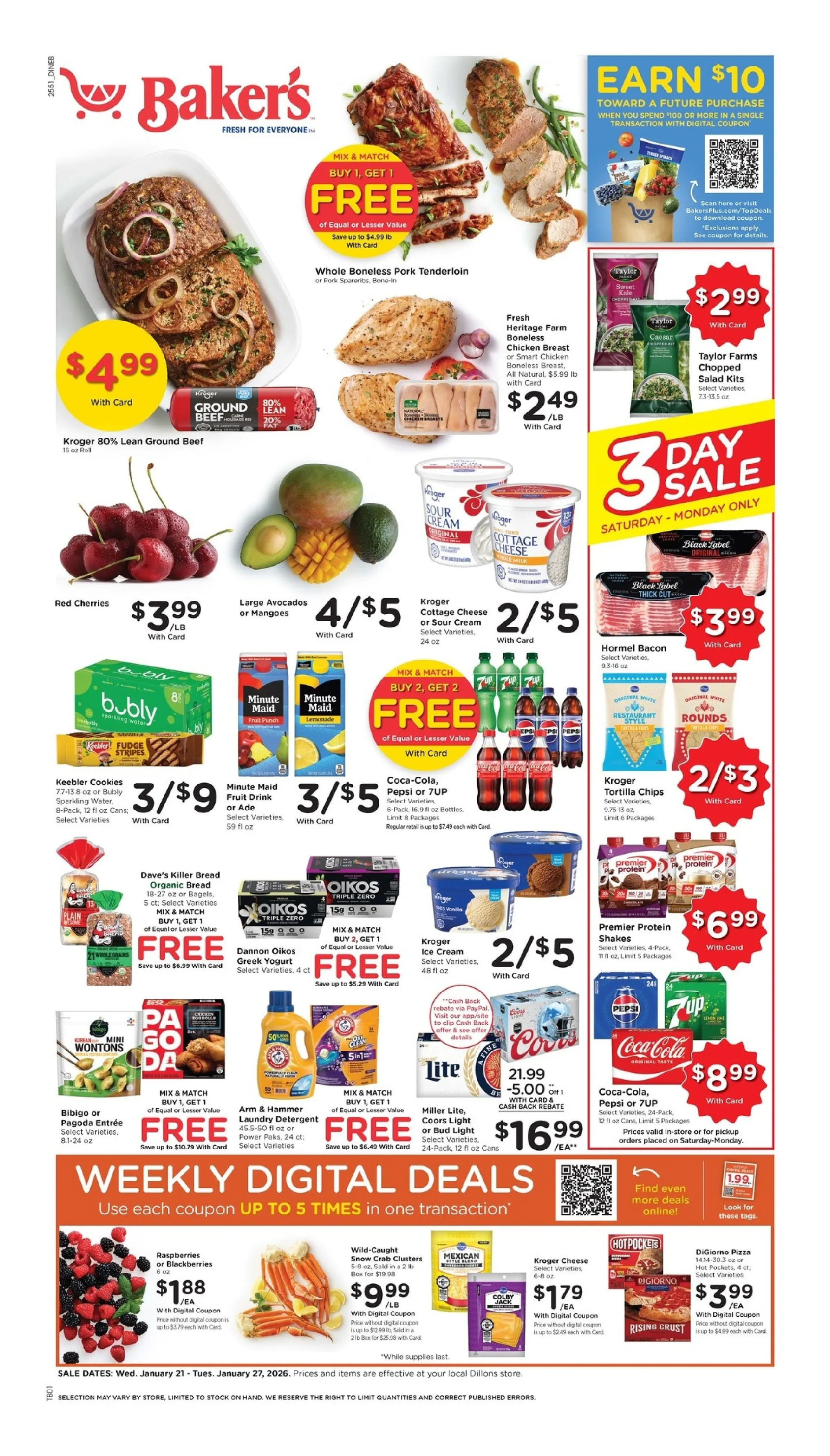 Weekly ad Baker's Sales from January 21 to January 27 2026 - Page 1