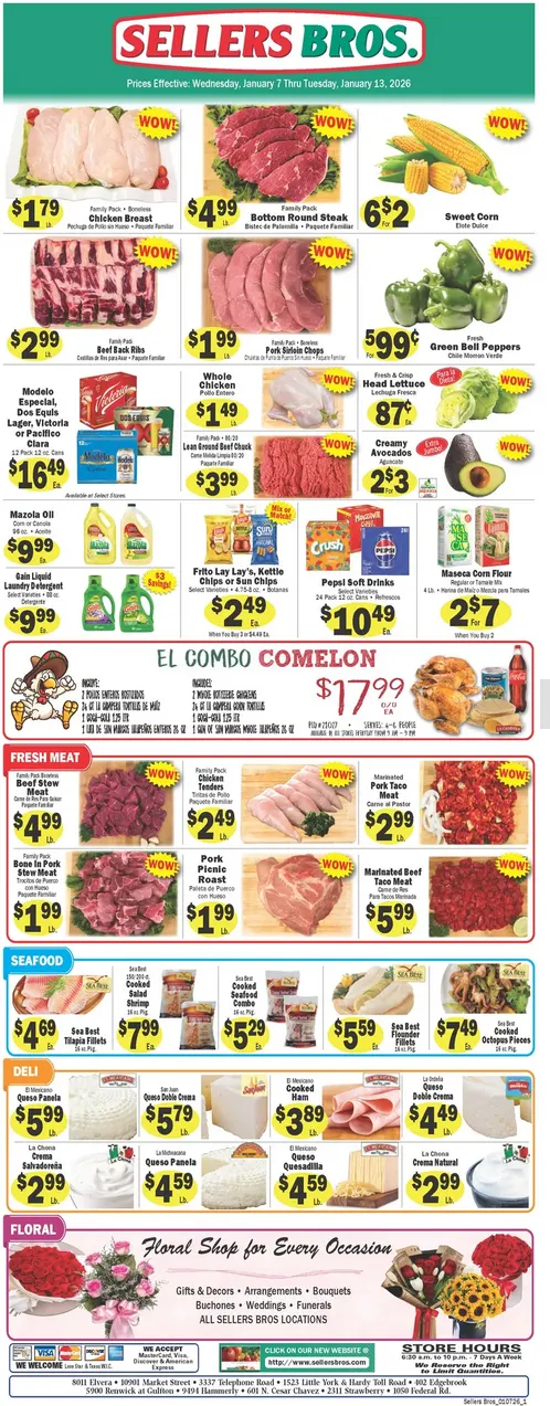 Weekly ad Sellers Bros Sales from January 7 to January 13 2026 - Page 
