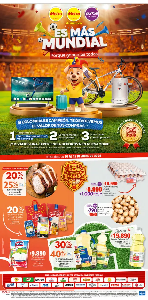 Catalogo de Metro Ofertas 6 de abril al 12 de abril 2026 - Pag 1