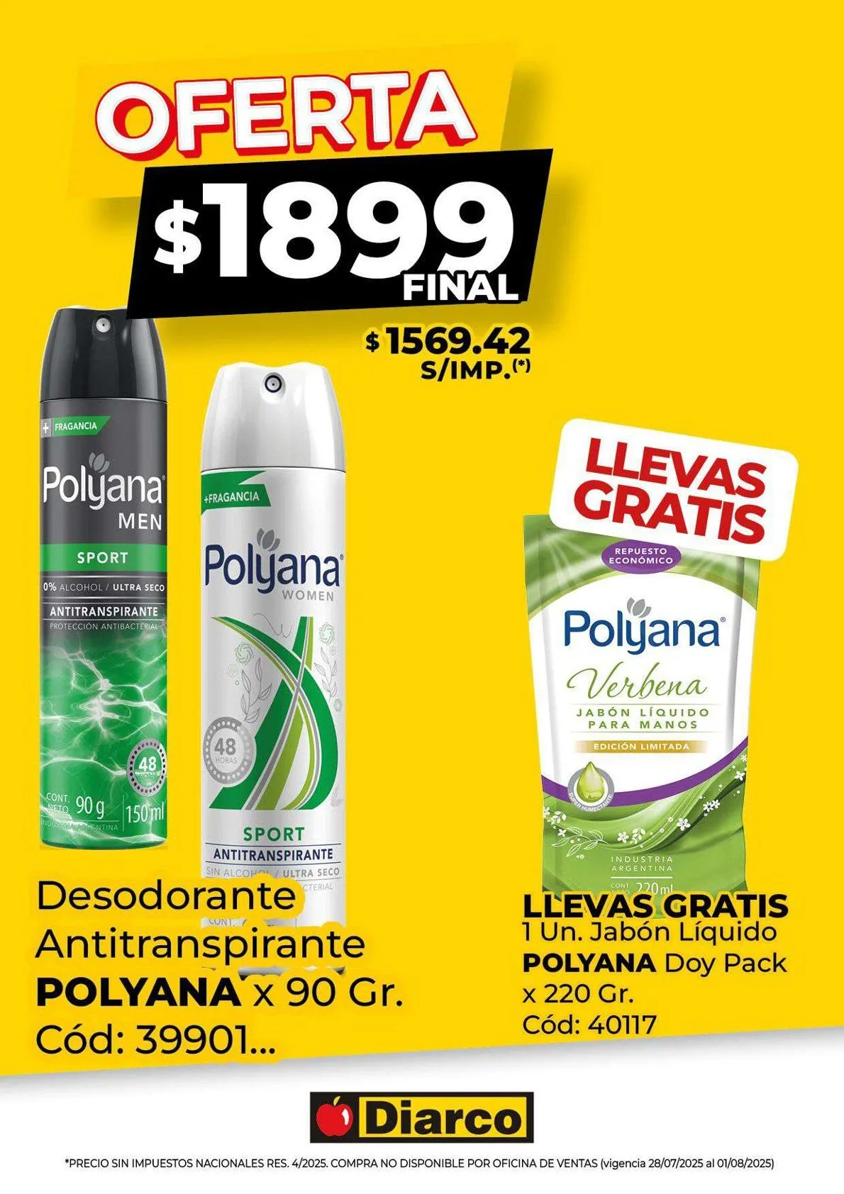 Ofertas de Diarco Ofertas 28 de julio al 1 de agosto 2025 - Página 1 del catálogo